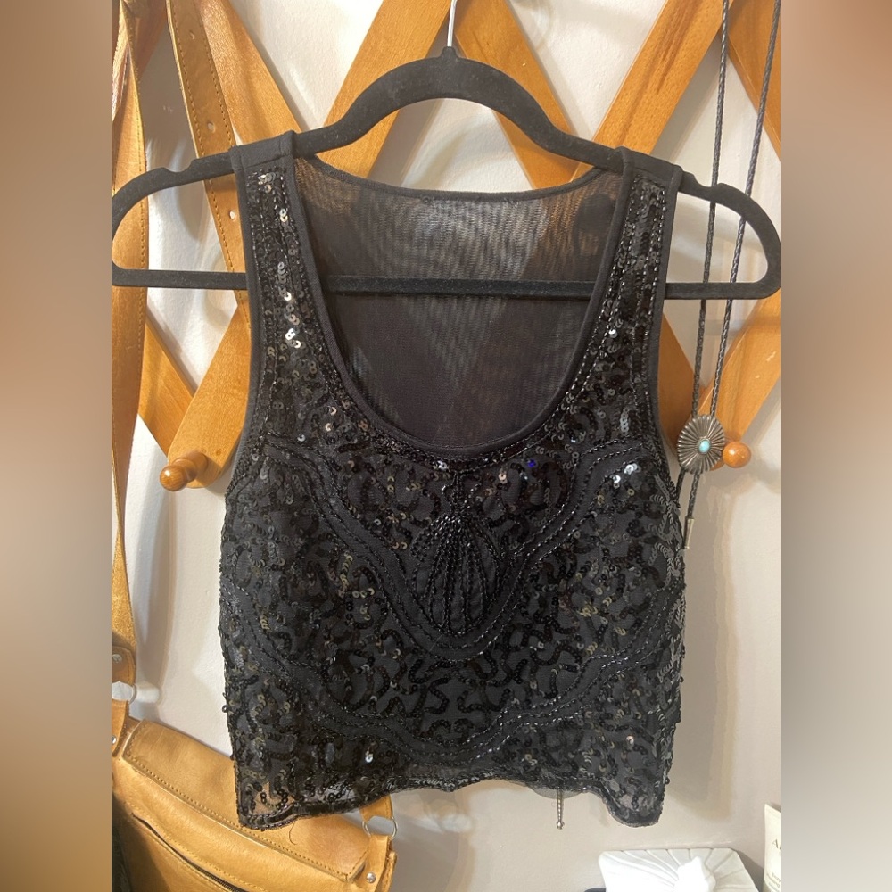 Vintage Sequin Crop
